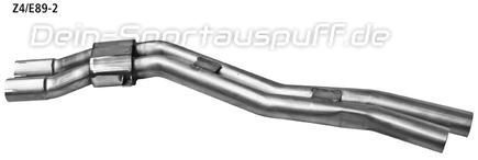 Bastuck Edelstahl Mittelschalldämfer (für einseitige Anlagen) BMW Z4 E89 6 Zyl. sDrive23i sDrive30i