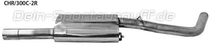 Bastuck Edelstahl Mittelschalldämpfer rechts Chrysler 300C V6 Benziner