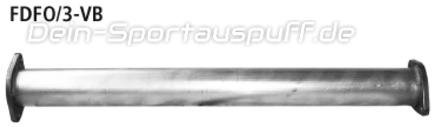 Bastuck Edelstahl Verbindungsrohr vorn Ford Focus 3 Turbo