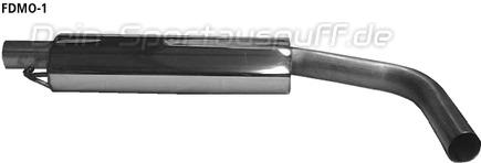 Bastuck Edelstahl Vorschalldämpfer (für Duplex Anlagen) Ford Mondeo 3 Bj.00-07 Limousine Diesel