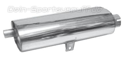 Bastuck Edelstahl Sportauspuff Hauptschalldämpfer Mittig Ford Puma Bj.97-02 ohne Endrohre