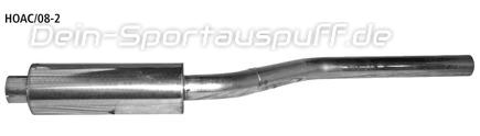 Bastuck Edelstahl Mittelschalldämpfer Honda Accord 8 CU1 CU2 ab Bj.08