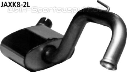 Bastuck Edelstahl Mittelschalldämpfer links Jaguar XK8 u. XKR