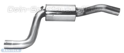 Bastuck Edelstahl Mittelschalldämpfer Mazda 121