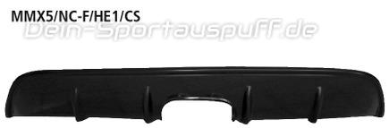 Bastuck Heckschürzeneinsatz Carbon-Optik für Doppel-Endrohre Mazda MX5 Typ NC