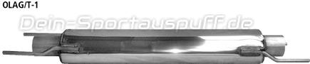 Bastuck Edelstahl Vorschalldämpfer Opel Astra G Coupe Turbo