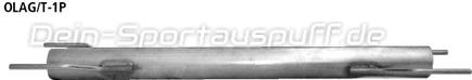 Bastuck Edelstahl Vorschalldämpfer-Ersatzrohr Opel Astra G Coupe Turbo