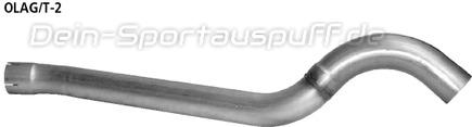 Bastuck Edelstahl Verbindungsrohr Opel Astra G Coupe Turbo