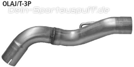 Bastuck Edelstahl Mittelschalldämpfer-Ersatzrohr Opel Astra J Turbo Benziner