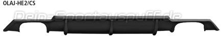 Bastuck Heckschürzeneinsatz Carbon-Optik für Doppel-Endrohre Opel Astra J Benziner