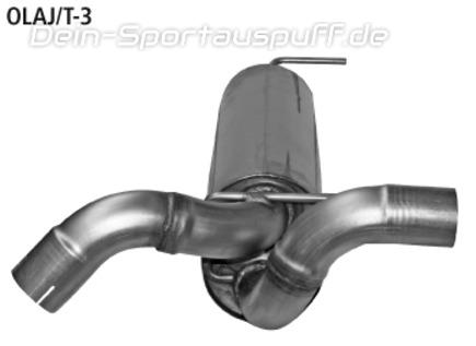 Bastuck Edelstahl Mittelschalldämpfer Opel Astra J Sports Tourer Turbo
