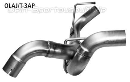 Bastuck Edelstahl Mittelschalldämpfer-Ersatzrohr (für Duplex Anlagen) Opel Astra J Sports Tourer Turbo