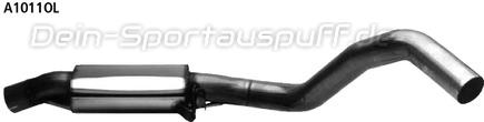 Bastuck Edelstahl Vorschalldämpfer Opel Calibra 2,0l, V6, Turbo