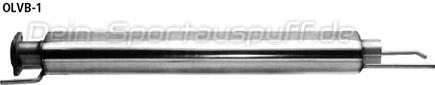 Bastuck Edelstahl Vorschalldämpfer Opel Vectra B inkl. Caravan i500 V6