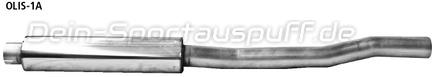 Bastuck Edelstahl Vorschalldämpfer Opel Insignia Limousine Allrad