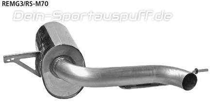 Bastuck Edelstahl Sportauspuff Mittig Renault Megane 3 RS