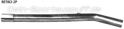 Bastuck Edelstahl Mittelschalldämpfer-Ersatzrohr Renault Wind 1.2l Turbo