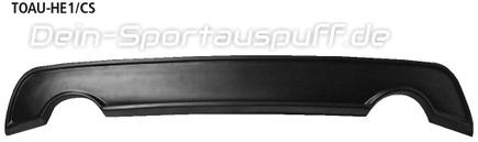Bastuck Heckschürzeneinsatz Carbon-Optik für Einfach-Endrohr Toyota Auris ohne Facelift