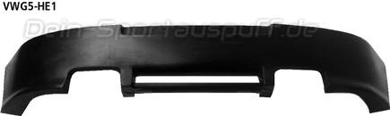 Bastuck Heckschürzenansatz Volkswagen Golf 5 u. Golf Plus Diesel + 1.6l FSI