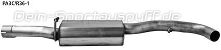 Bastuck Edelstahl Vorschalldämpfer Volkswagen Passat 3C 3.2l V6 + R36 3.6l V6 inkl. CC