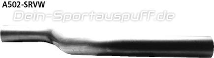 Bastuck Edelstahl Mittelschalldämpfer-Ersatzrohr Volkswagen Polo 86 u. 86C