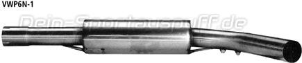 Bastuck Edelstahl Vorschalldämpfer Volkswagen Polo 6N u. 6N2