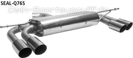 AUDI A3 8P SPORTBACK NOVUS SPORTAUSPUFF 2x 76mm SCHARF 1,2 TSI 2,0 FSI >NEU<
