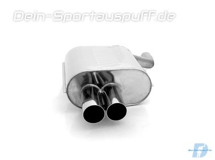 Eisenmann Edelstahl Sportauspuff BMW E39 535i 540i Limo mit Serienheckschürze 2x83mm rund scharf gerade