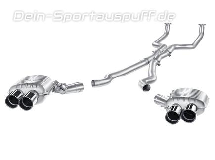 Eisenmann Duplex Komplettanlage ab Kat BMW 5er F10 M5 Limousine je 2x90mm rund eingerollt abgeschrägt