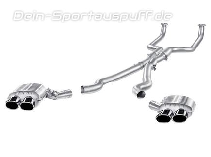 Eisenmann Duplex Komplettanlage ab Kat BMW 5er F10 M5 Limousine je 2x120x77mm oval eingerollt abgeschrägt