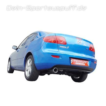 Remus Edelstahl Sportauspuff Mazda 3 Ab 03 Mit Serienstossstange 102mm Rund Eingerollt Gunstig Online Kaufen Dein Sportauspuff De