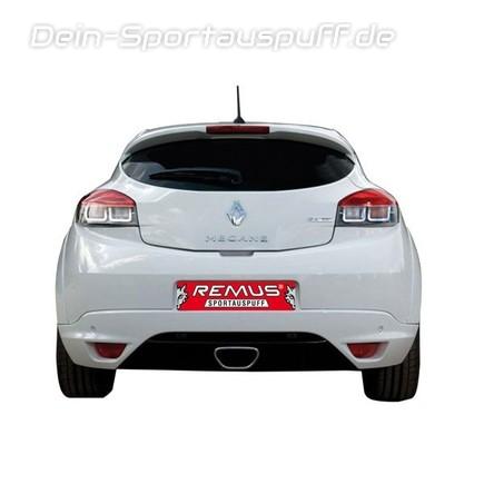 Remus Edelstahl Komplettanlage ab Kat Renault Megane 3 RS Coupe Typ Z für originalen Endrohrausgang