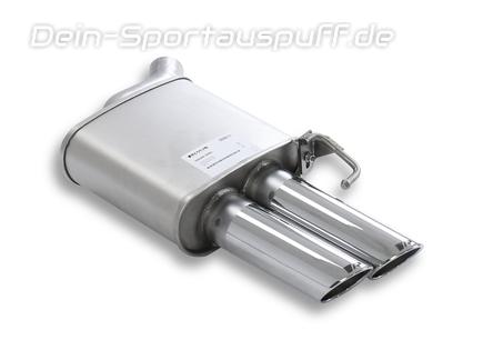 Remus Edelstahl Sportauspuff links Audi S5 Coupe Typ 8T 2x84mm rund eingerollt abgeschrägt