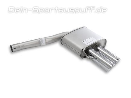 Remus Edelstahl Sportauspuff rechts Audi S4 B8 Avant Typ 8K 2x84mm rund eingerollt abgeschrägt