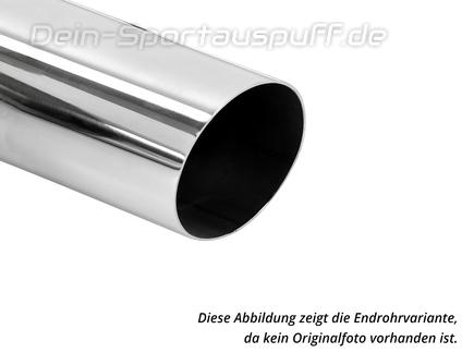 Fox Edelstahl Auspuffendrohr zum Anschweißen Ø 100mm rund Länge 400mm Typ 14