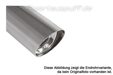 Fox Edelstahl Auspuffendrohr zum Anschweißen Ø 100mm rund Länge 400mm Typ 15
