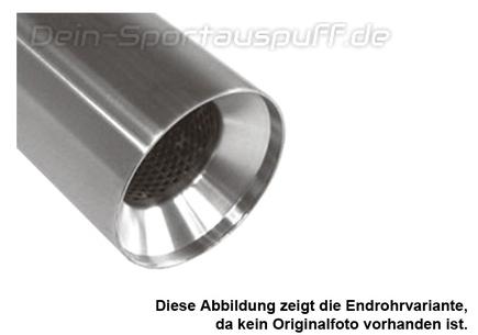 Fox Edelstahl Auspuffendrohr zum Anschweißen Ø 100mm rund Länge 300mm Typ 22