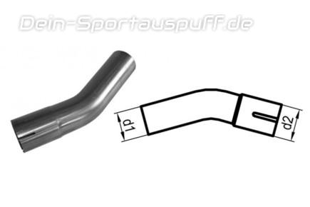 Fox Edelstahl Auspuff Rohrbogen 30° Ø 88,9mm geweitet (Steckverbindung)