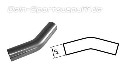 Fox Edelstahl Auspuff Rohrbogen 30° Ø 88,9mm