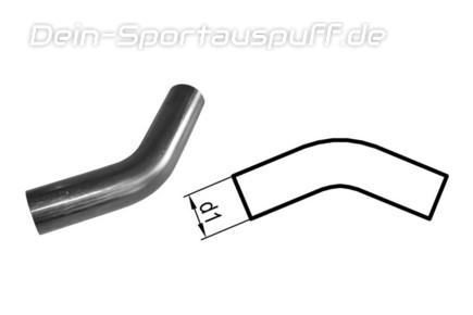 Fox Edelstahl Auspuff Rohrbogen 45° Ø 88,9mm