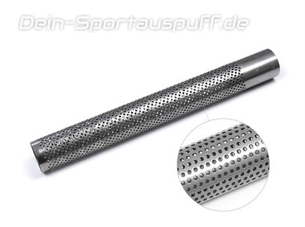 Fox Edelstahl Perforiertes Rohr Ø 88,9mm mit ausgestanzten Löchern Länge 450mm