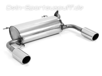 Fox Edelstahl Duplex Sportauspuff Suzuki Swift Sport 4 Typ FZ NZ ab 2011 je 100mm rund eingerollt abgeschrägt