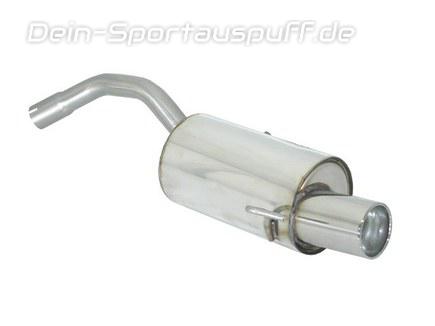 Ragazzon Edelstahl Sport-Endschalldämpfer Alfa Romeo 147 Facelift 1.9JTD JTDM Bj.04-06 102mm rund eingerollt