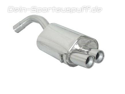 Ragazzon Edelstahl Sportauspuff Alfa Romeo 147 GTA 3.2l 2x80mm rund eingerollt