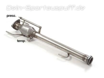 Ragazzon Edelstahl Race Nachkat und Partikelfilter-Ersatzrohr Alfa Romeo 147 Facelift II 1.9JTD JTDM ab 11/06