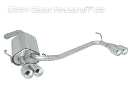 Ragazzon Edelstahl Duplex Sportauspuff Alfa Romeo GT 3.2l GTA je 2x80mm rund eingerollt versetzt