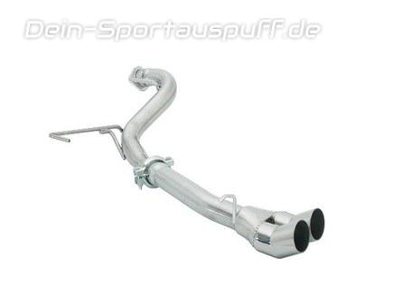 Ragazzon Edelstahl Endschalldämpfer-Ersatzrohr Alfa Romeo GTV Spider 916 2.0l Turbo 2x70mm DTM rund scharfkantig