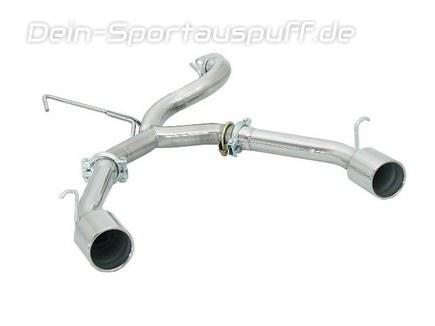 Ragazzon Edelstahl Duplex Endschalldämpfer-Ersatzrohr Alfa Romeo GTV Spider 916 2.0l Turbo je 102mm rund eingerollt