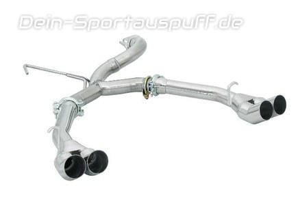 Ragazzon Edelstahl Duplex Endschalldämpfer-Ersatzrohr Alfa Romeo GTV Spider 916 3.0l V6 je 2x70mm DTM rund scharfkantig