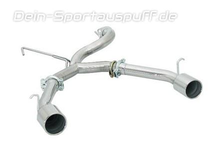 Ragazzon Edelstahl Duplex Endschalldämpfer-Ersatzrohr Alfa Romeo GTV Spider 916 1.8l 2.0l je 102mm rund eingerollt
